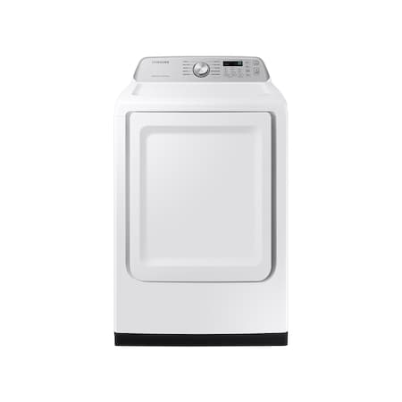 Samsung 7.4 cu. ft. Smart Electric Sensor Dry Dryer with Wi-Fi Connectivity and 10 Preset Cycles in White DVE47CG3500WA3